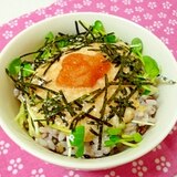 めんたいとろろがけ♪雑穀ごはん